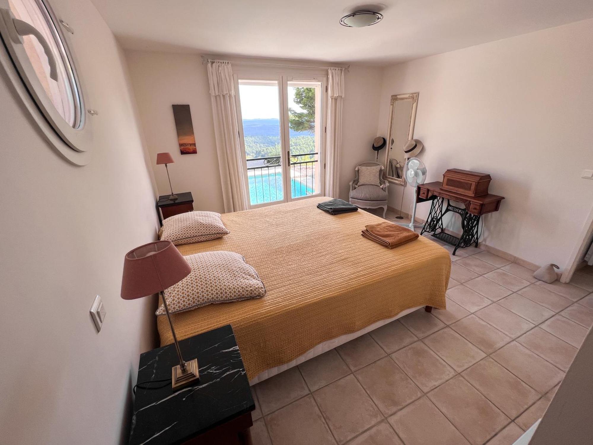 Villa "Le Sortilege" Vue Panoramique Et Piscine Tourtour Luaran gambar